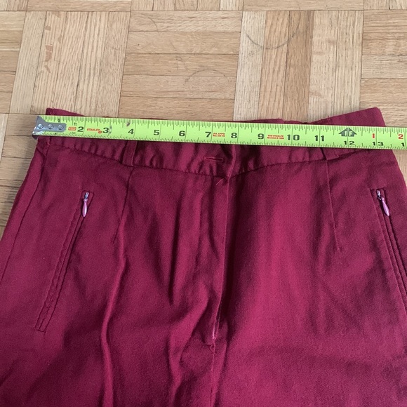 Wine Red Straight Leg Pants - Picture 10 of 13